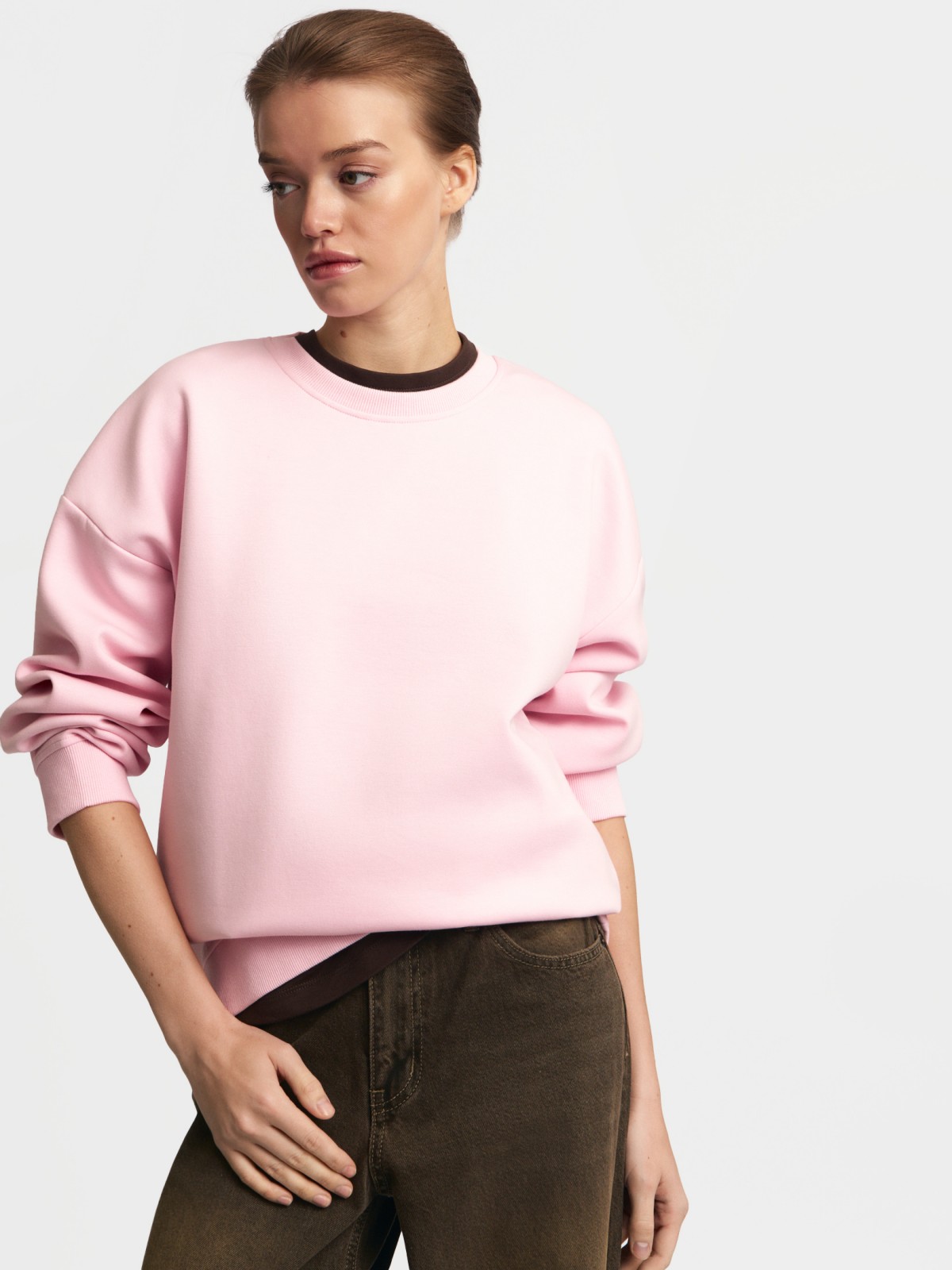 Свитшот однотонный без принта