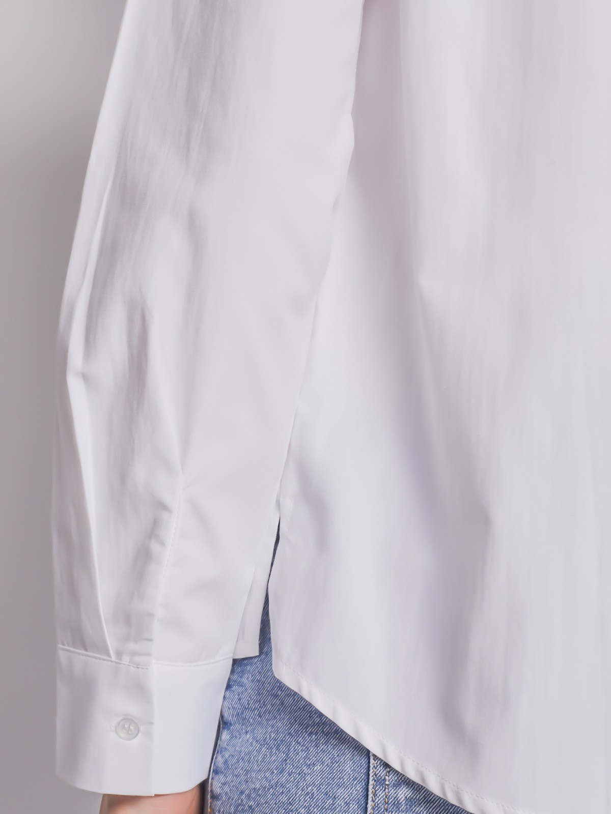 Рубашка с длинным рукавом zolla 02312117Y022, цвет белый, размер XS - фото 6