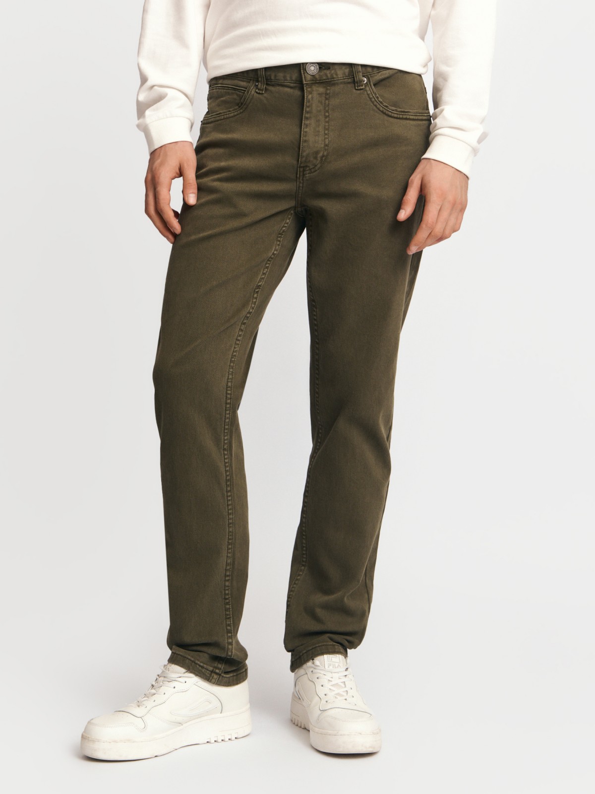 Джинсы фасона Tapered из хлопка