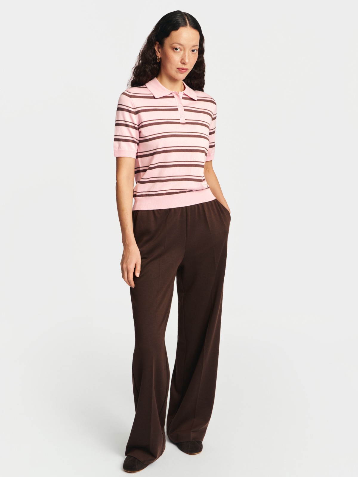 Джемпер поло с коротким рукавом