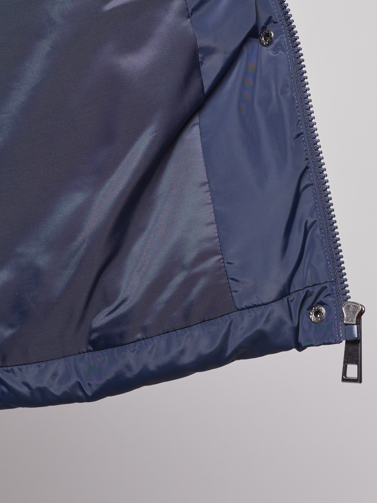 Утеплённая дутая куртка zolla 022125112134, цвет синий, размер XS - фото 3