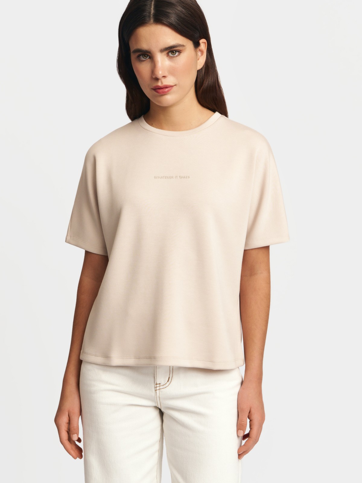 Футболка с принтом-надписью