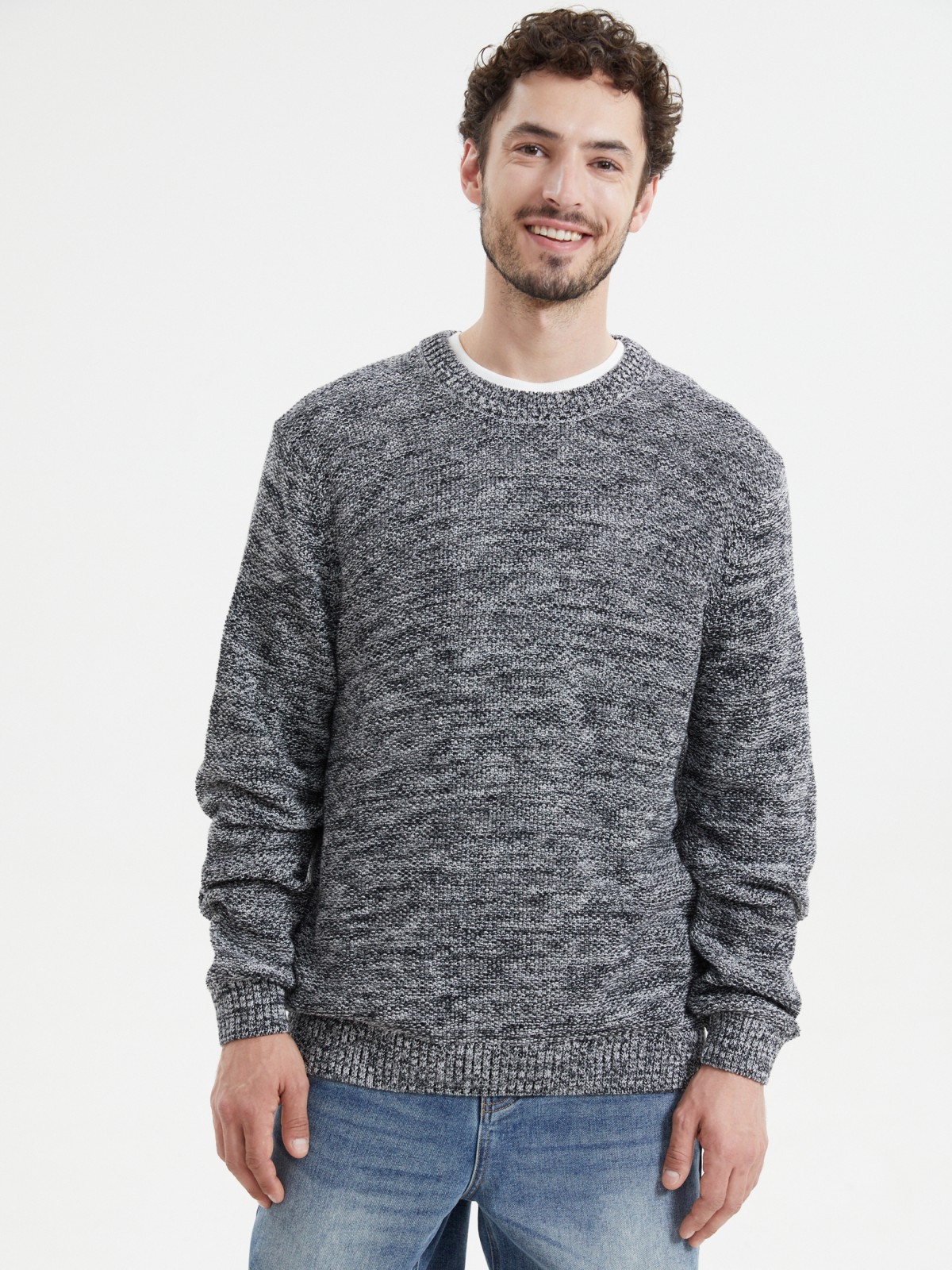 Вязаный джемпер с длинным рукавом