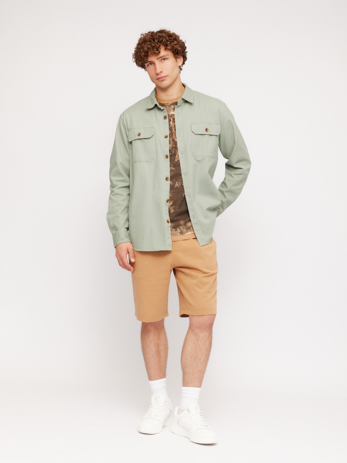 Футболка из хлопка с принтом тай-дай