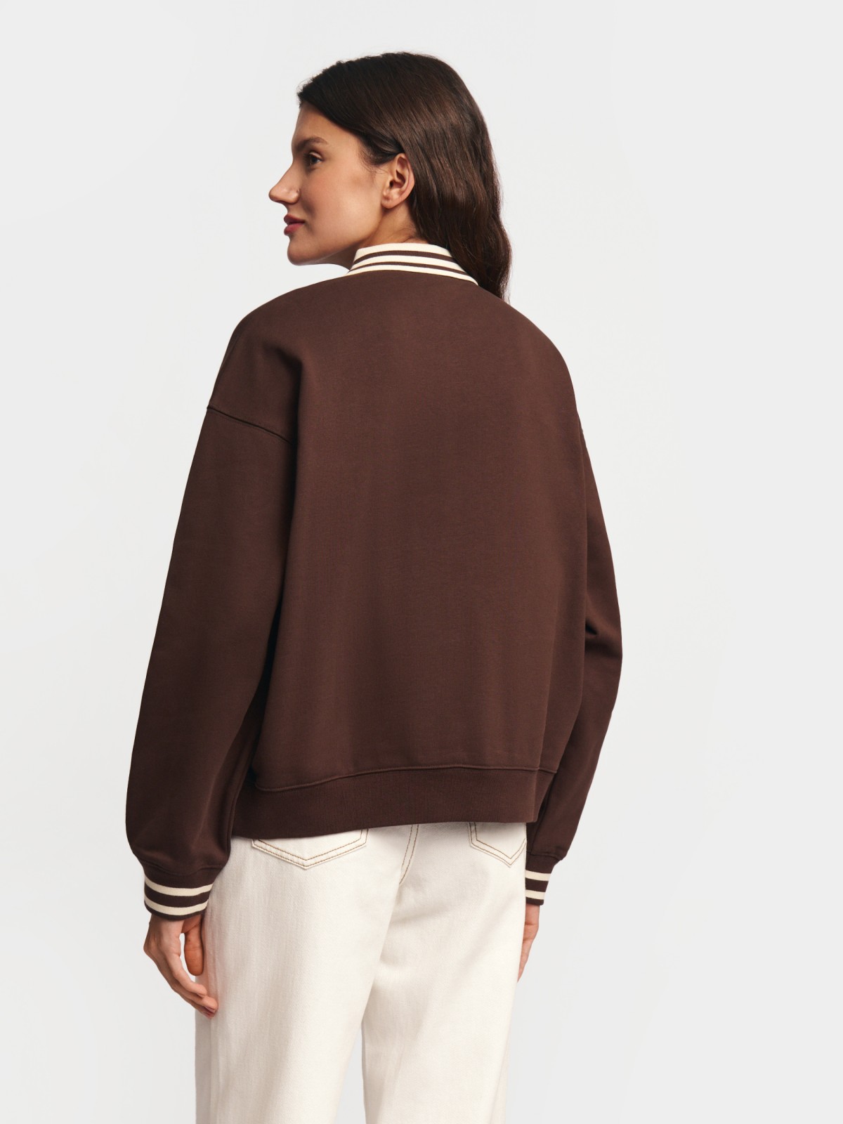 Свитшот поло из хлопка