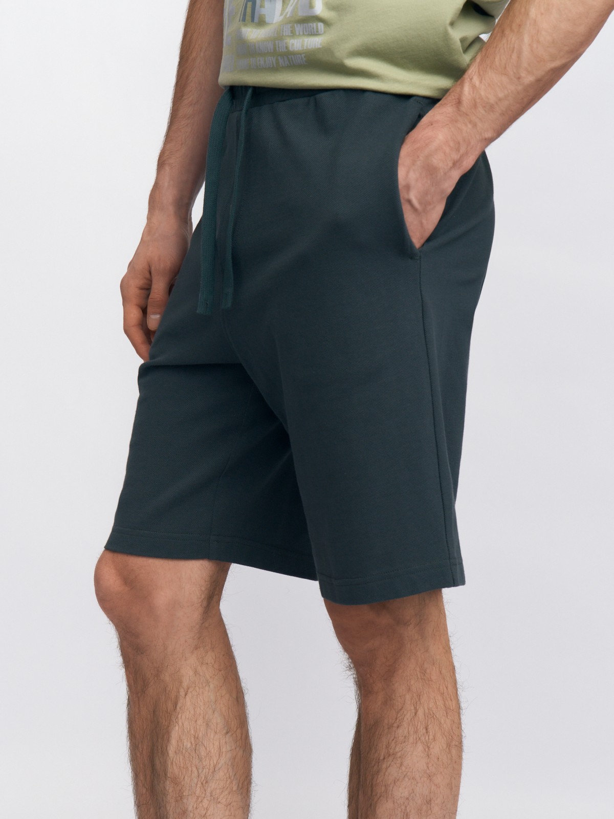 Трикотажные шорты на резинке из хлопка