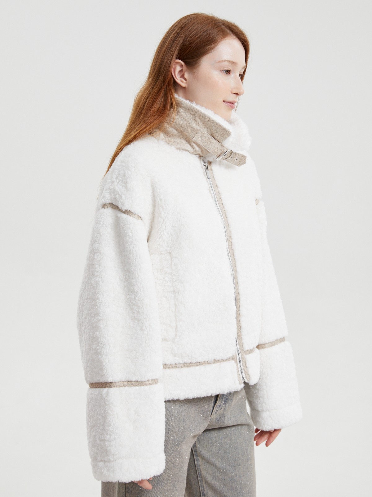 Тёплая дублёнка из экомеха