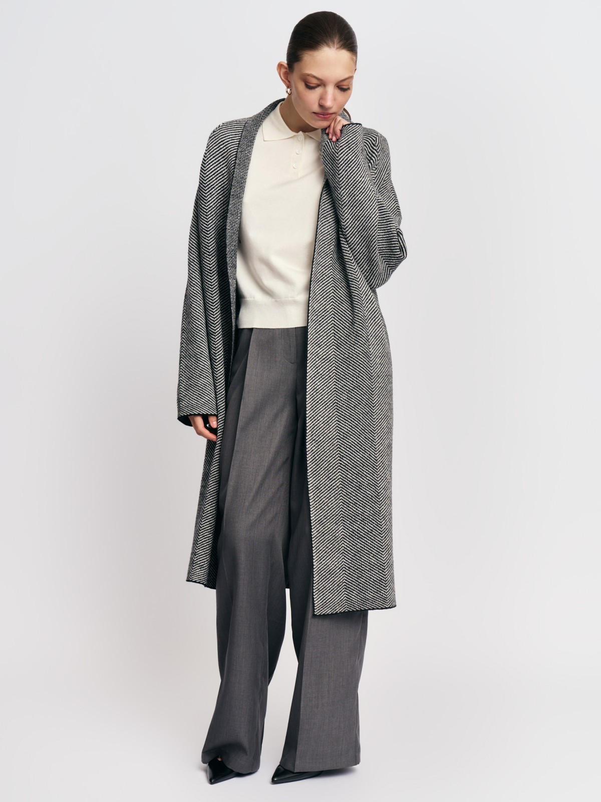 Трикотажный кардиган без застёжки