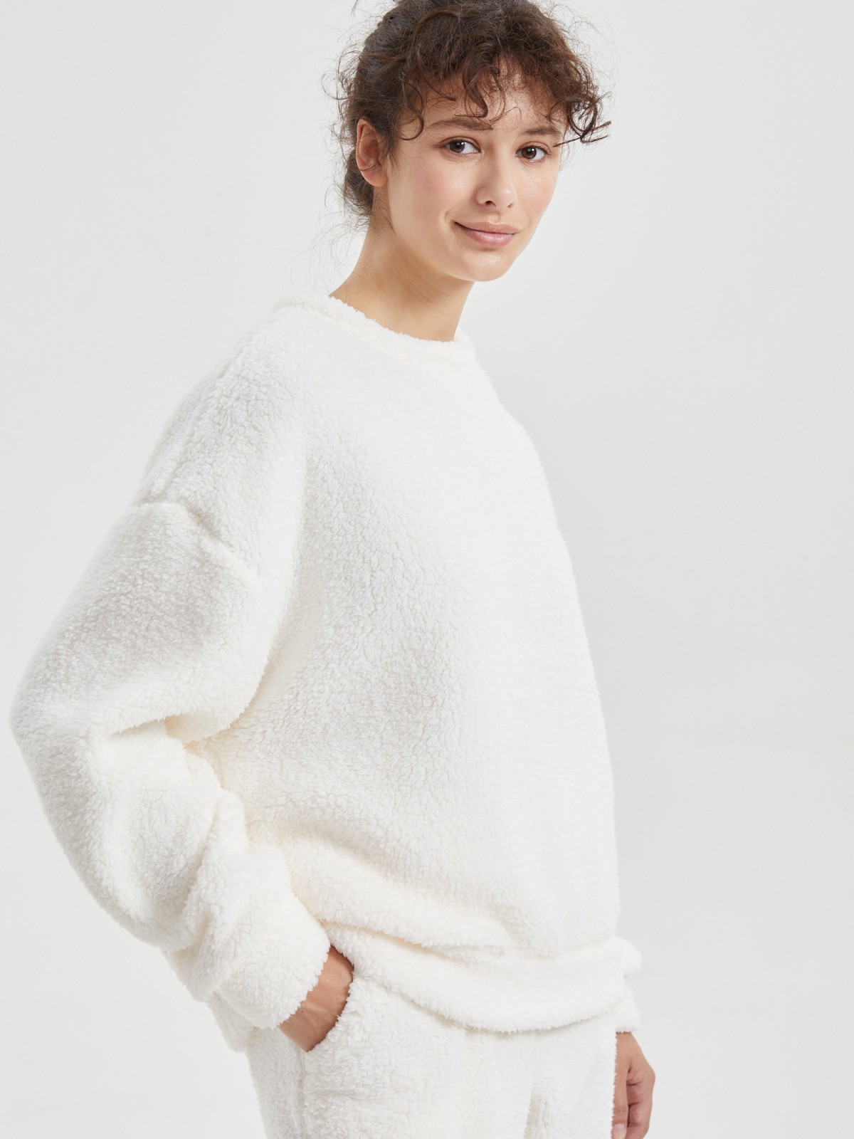 Джемпер-свитшот из экомеха