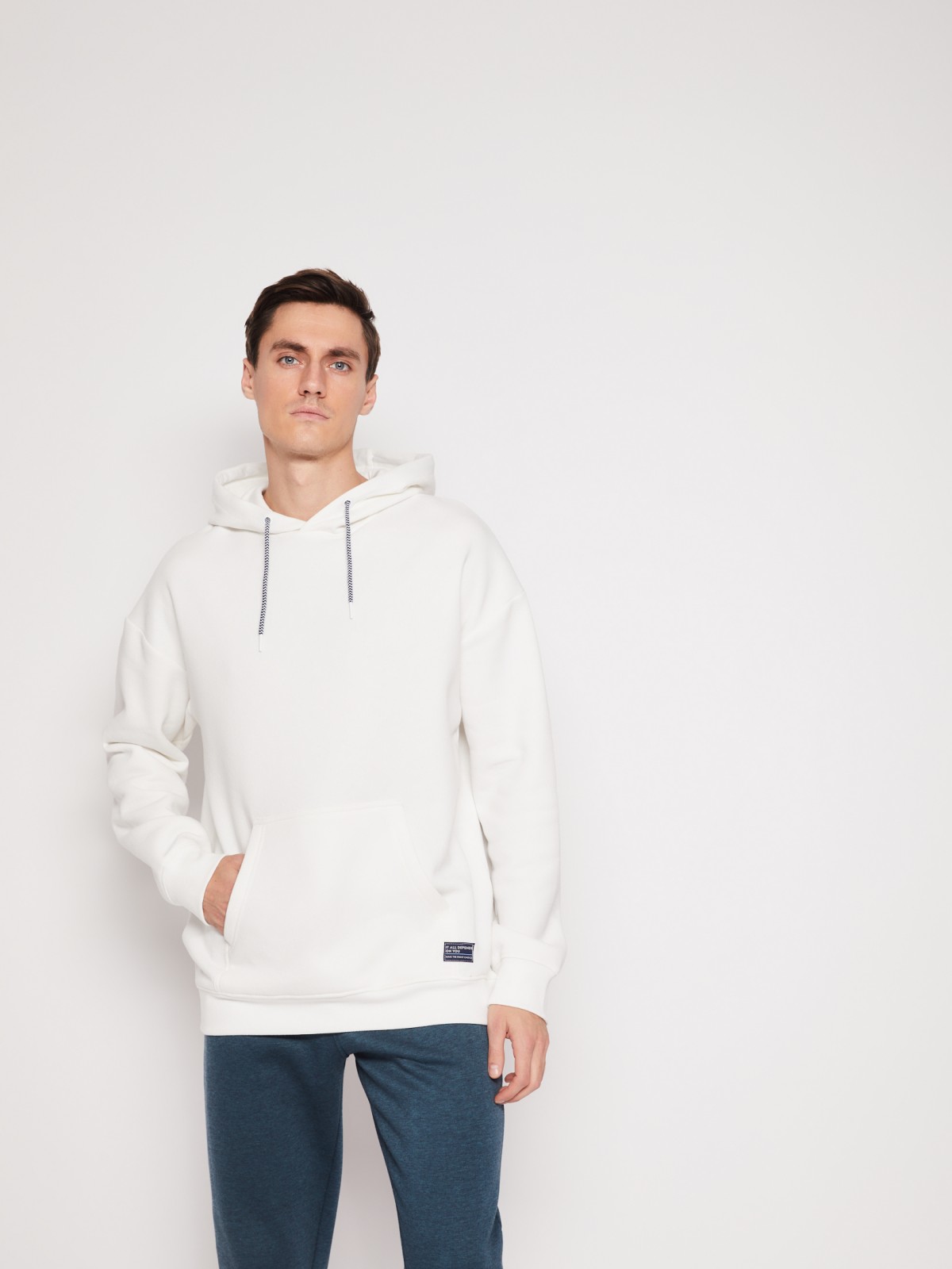 Однотонный худи