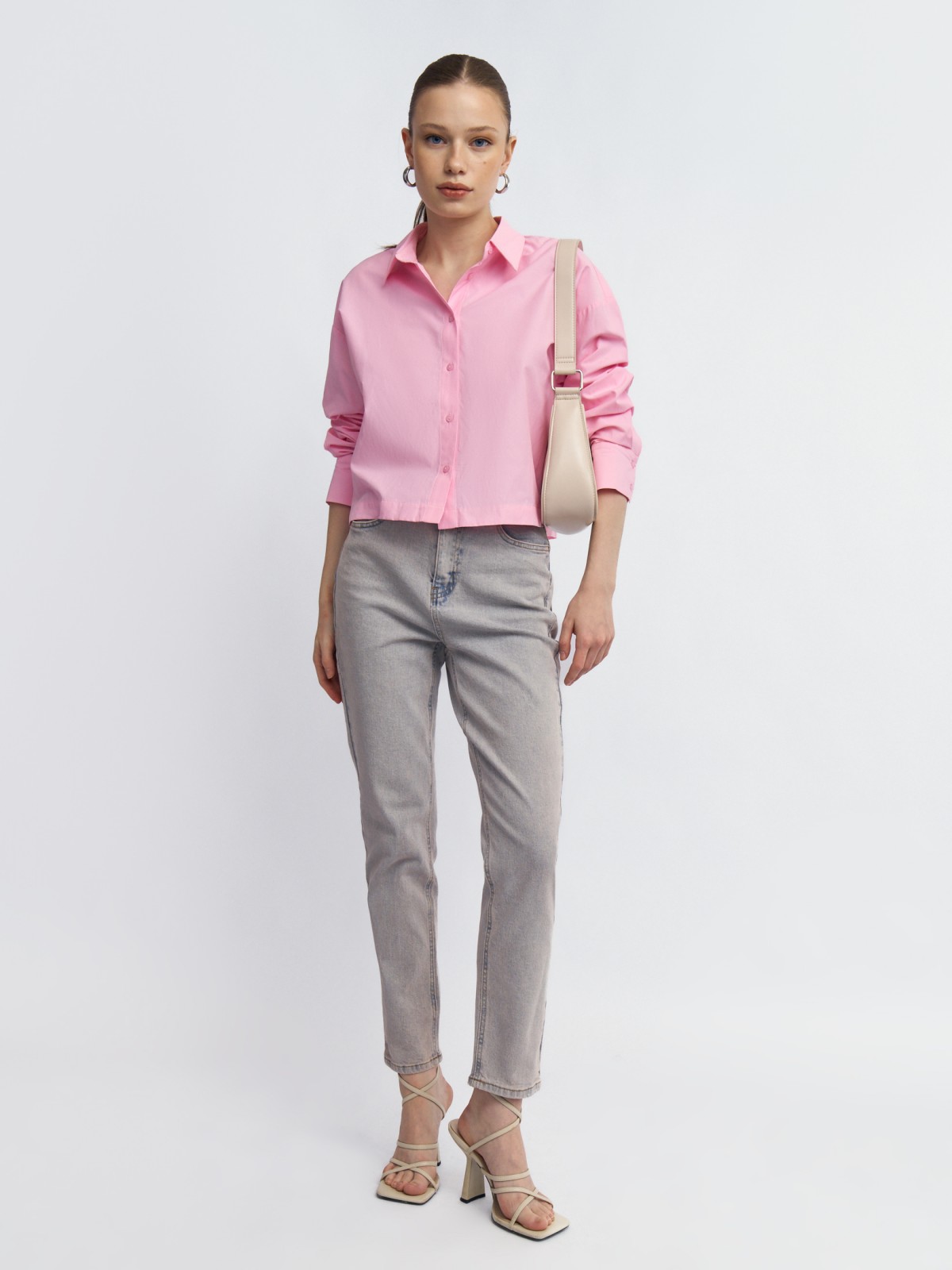 Джинсы силуэта Mom Slim из хлопка