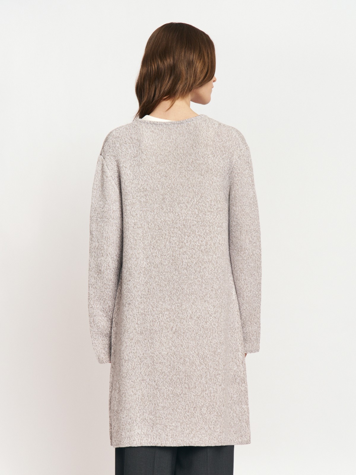 Вязаный кардиган без застёжки