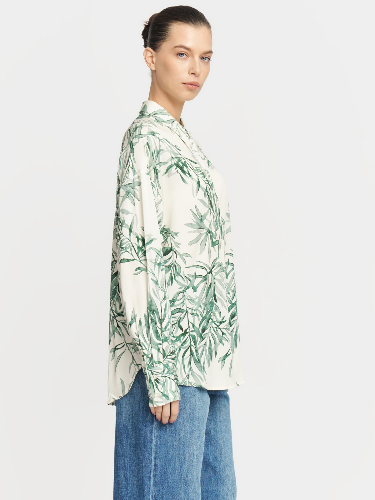 Рубашка из вискозы с принтом