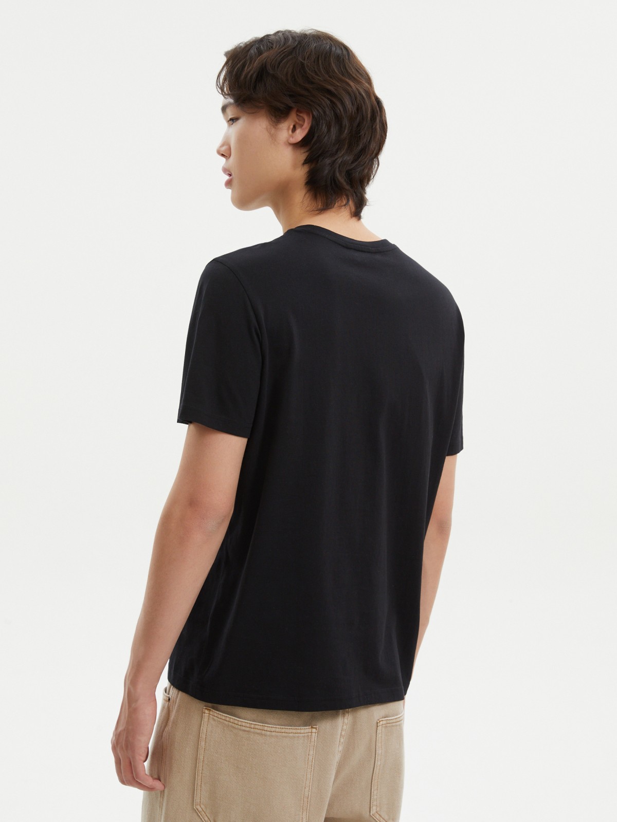 Футболка из хлопка с принтом-надписью