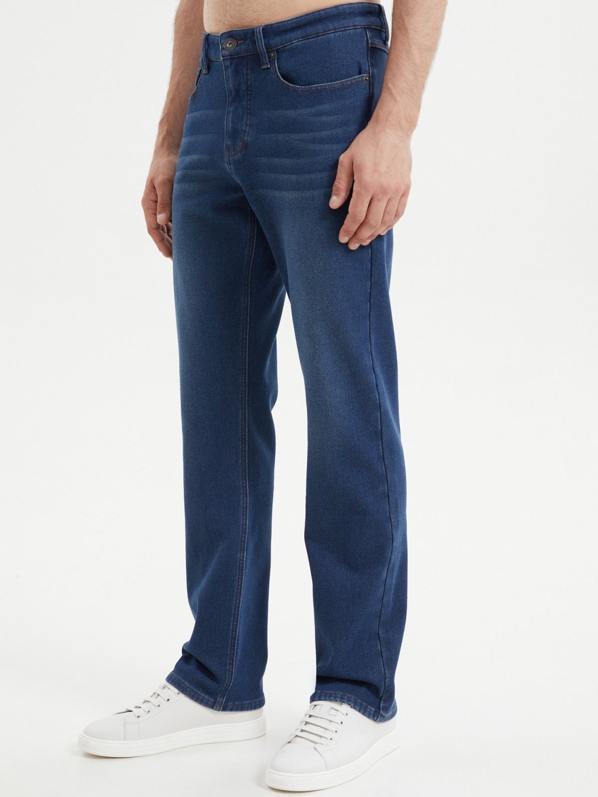 Утеплённые джинсы Regular с флисом