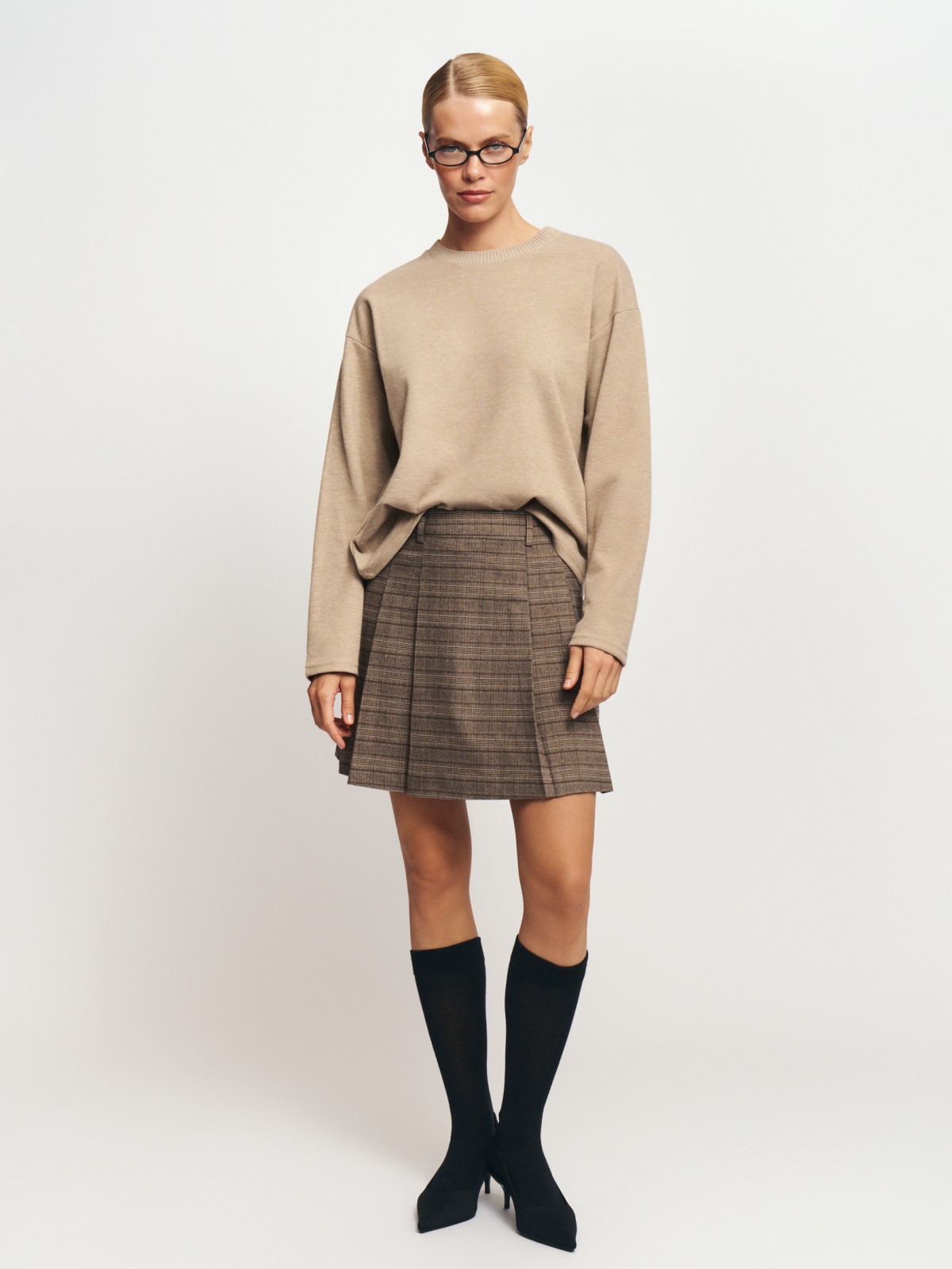 Джемпер из вязаного трикотажа