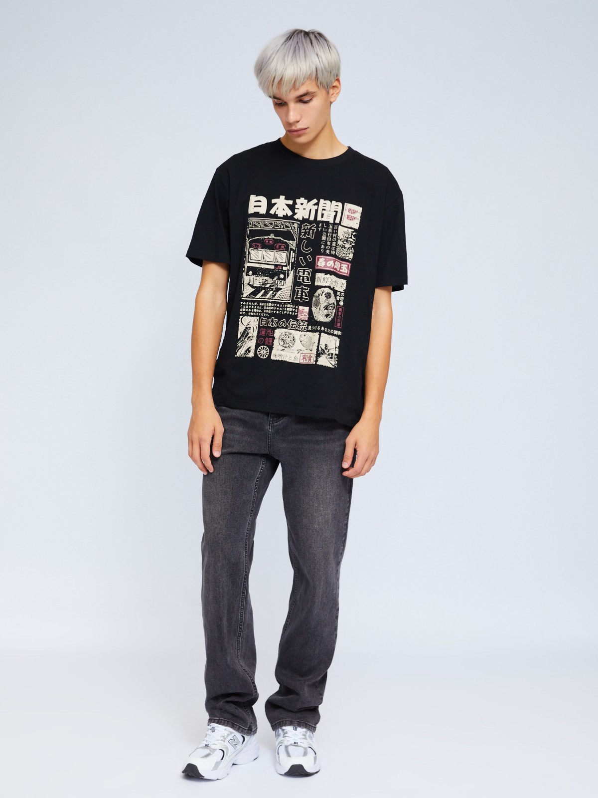 Футболка из хлопка с принтом