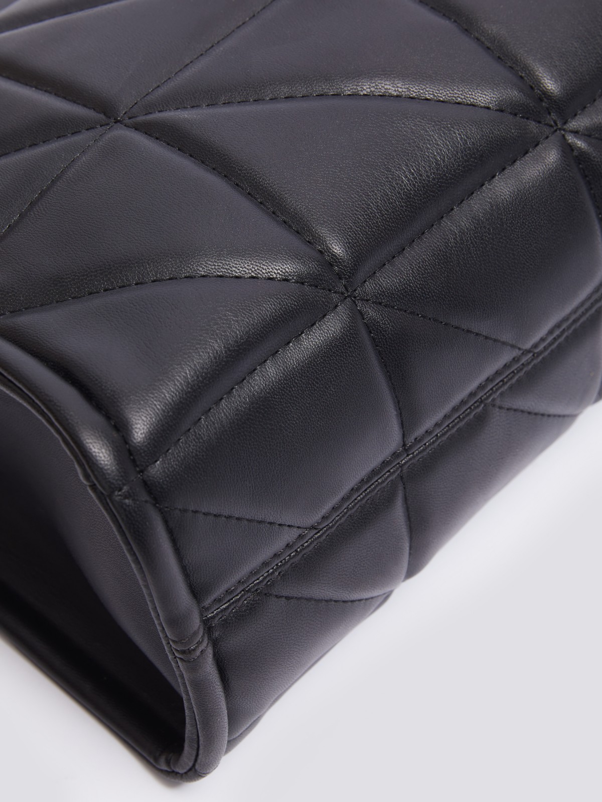 Стёганая сумка-тоут из экокожи zolla 02411945J075, цвет черный, размер No_size - фото 3