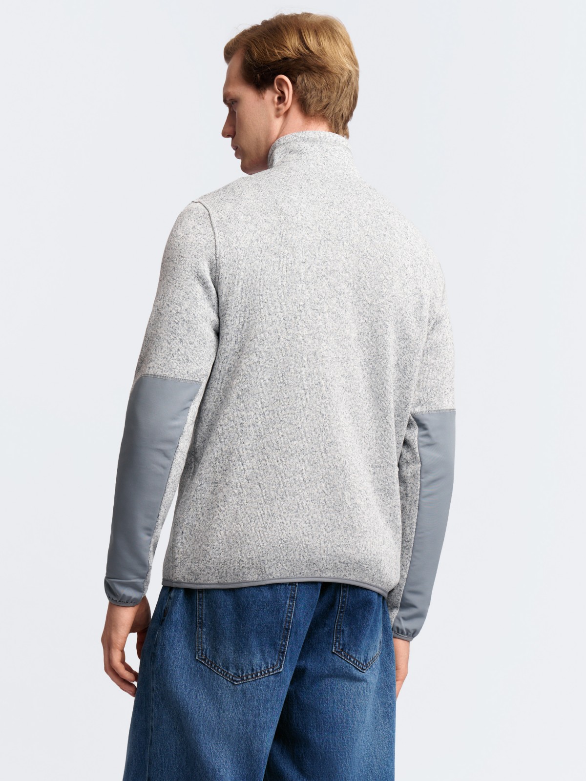 Оверсайз свитшот на молнии