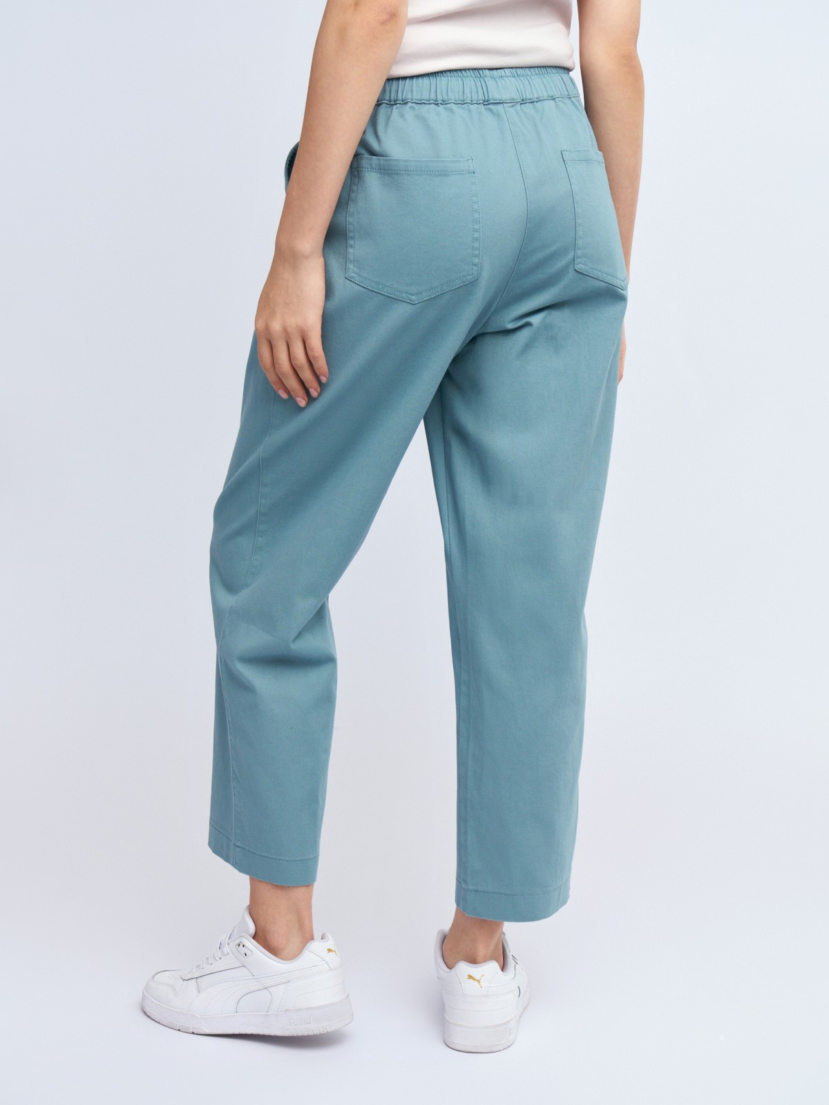 Брюки-джоггеры из хлопка на резинке