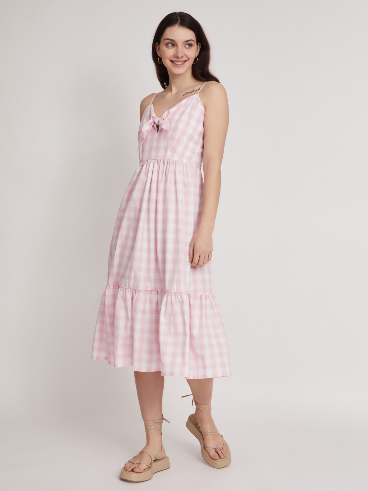 Платье zolla 023248291453, цвет розовый, размер XXS - фото 2