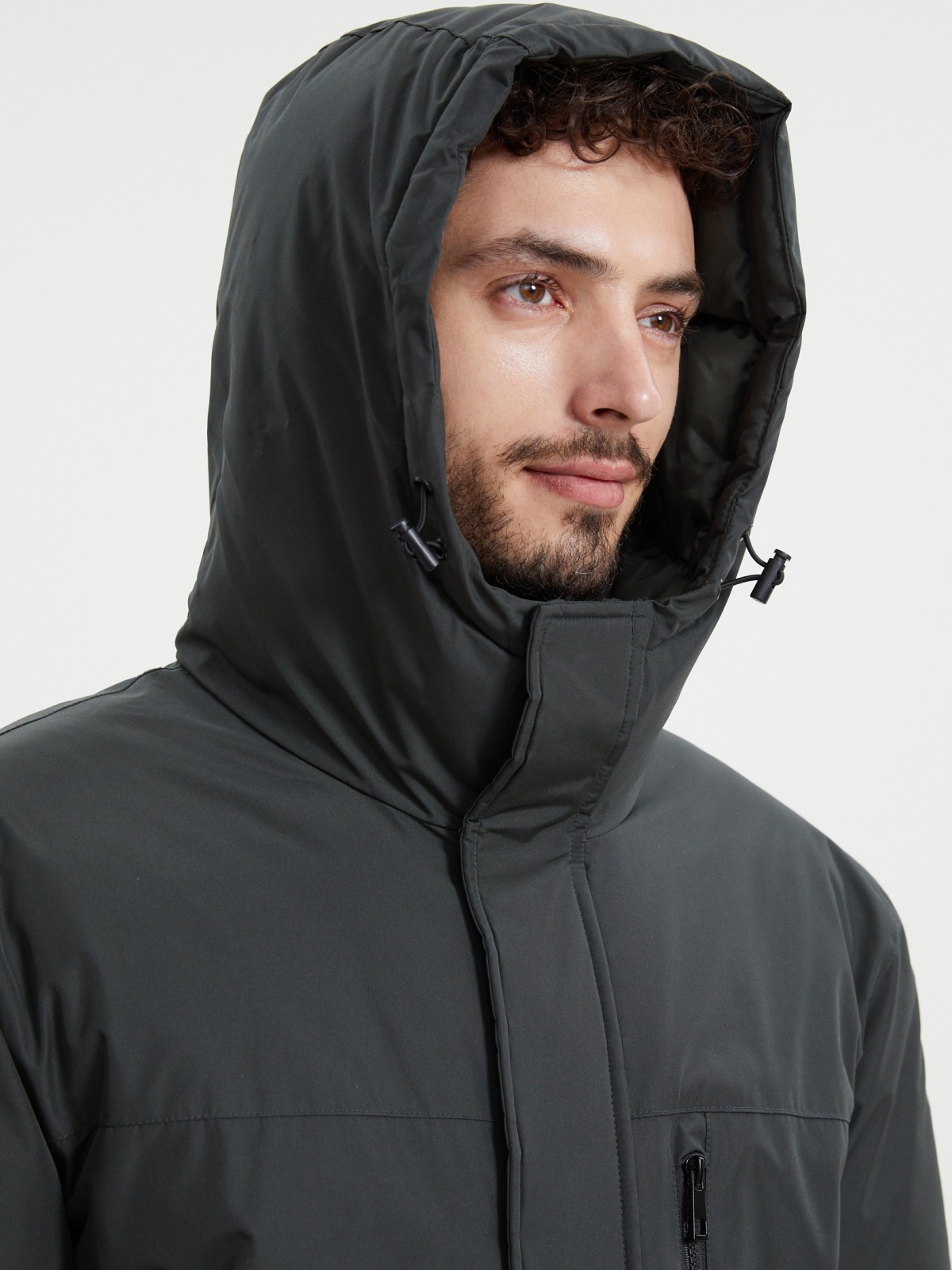 Куртка с капюшоном и утеплителем