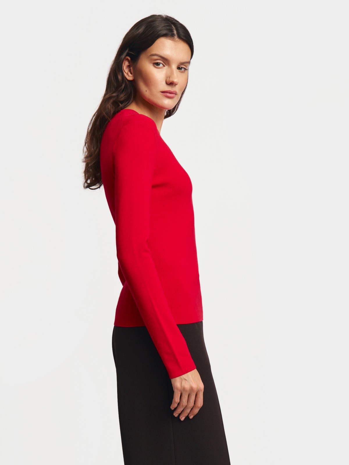 Трикотажный лонгслив