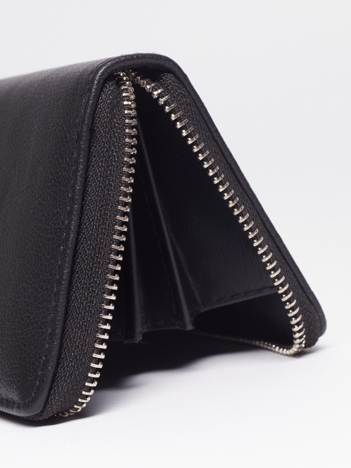 Кожаный кошелёк zolla 02211948L635, цвет черный, размер No_size - фото 4