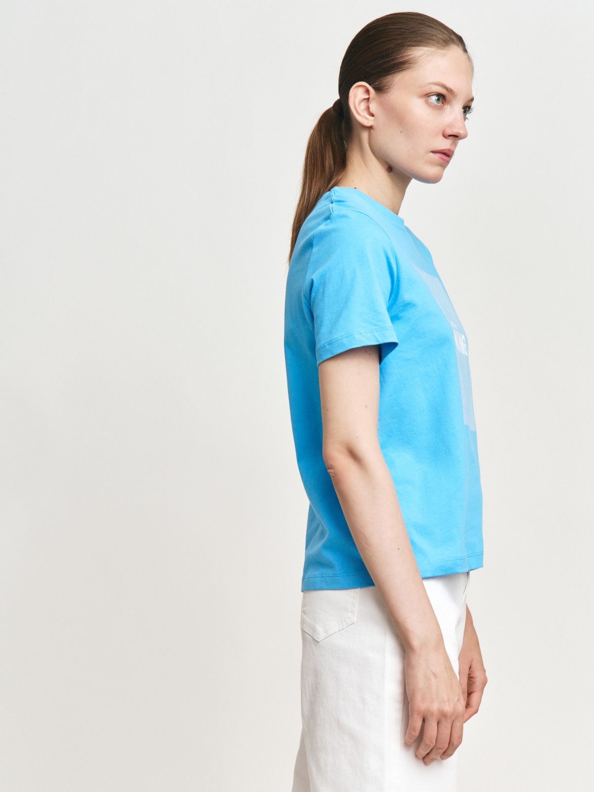 Футболка из хлопка с принтом