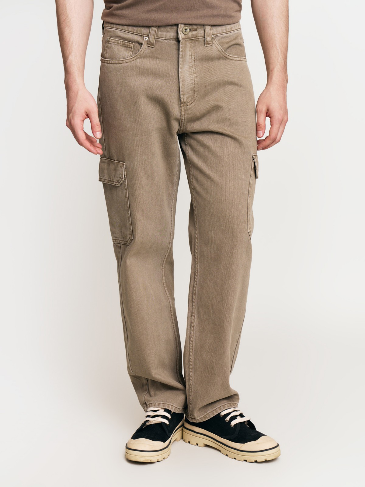 Свободные джинсы Loose с карманами карго