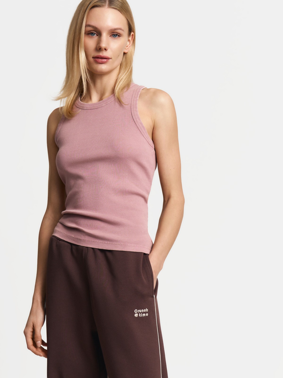 Майка из хлопка без рукавов