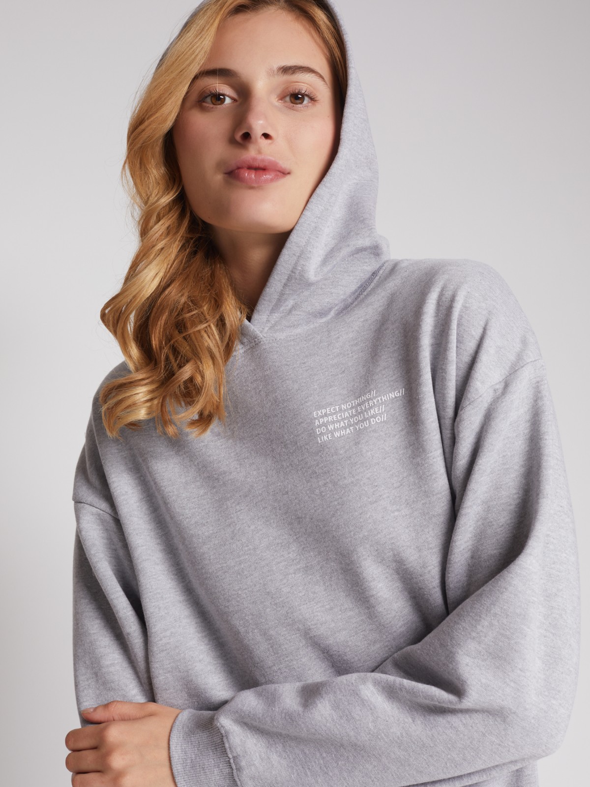 Утеплённый худи с капюшоном