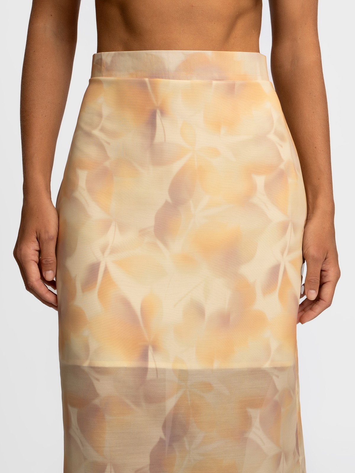 Юбка миди с принтом