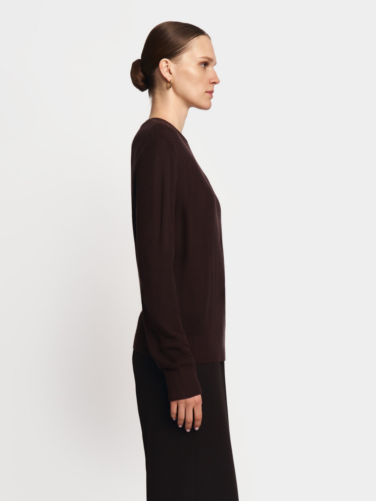 Вязаный джемпер с длинным рукавом