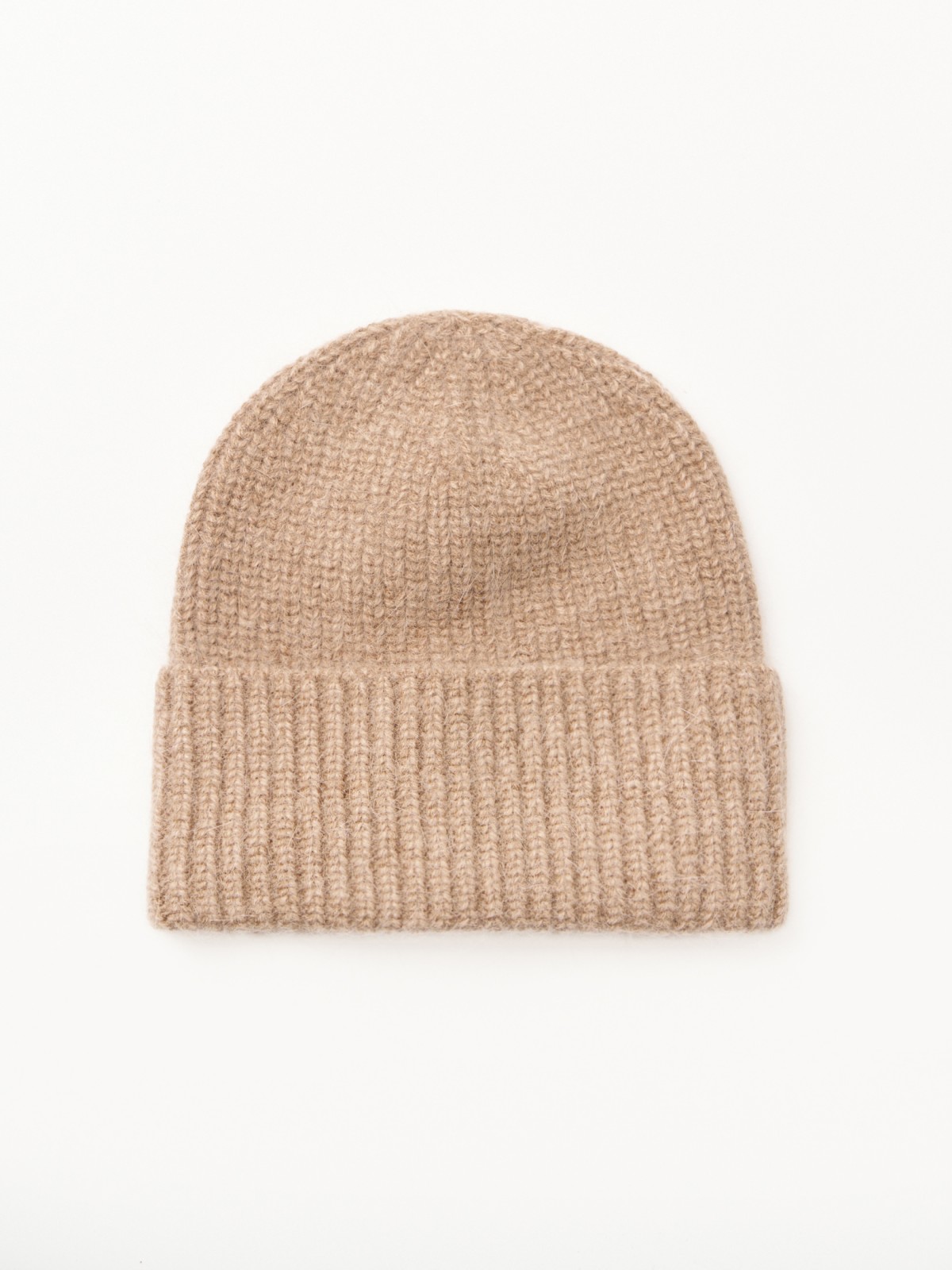 Вязаная шапка-бини с шерстью 999₽