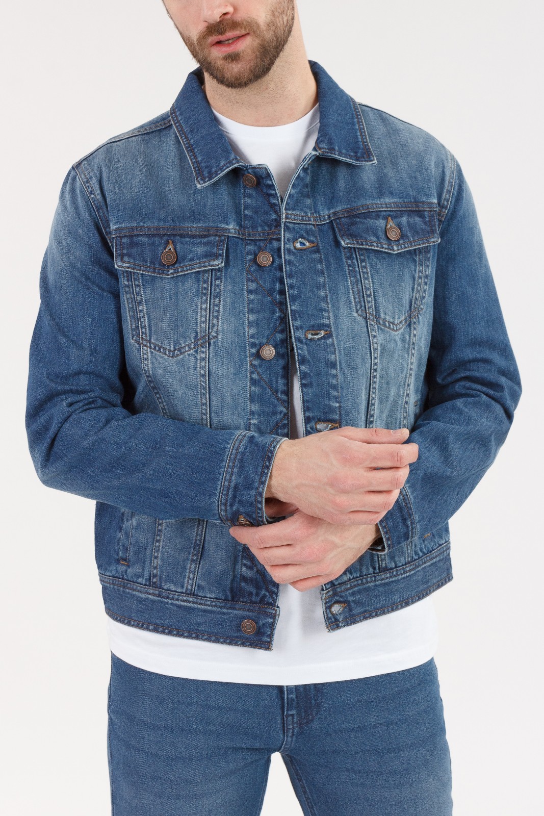 Куртка джинсовая zolla 010225D1Z012, цвет темно-бирюзовый, размер S