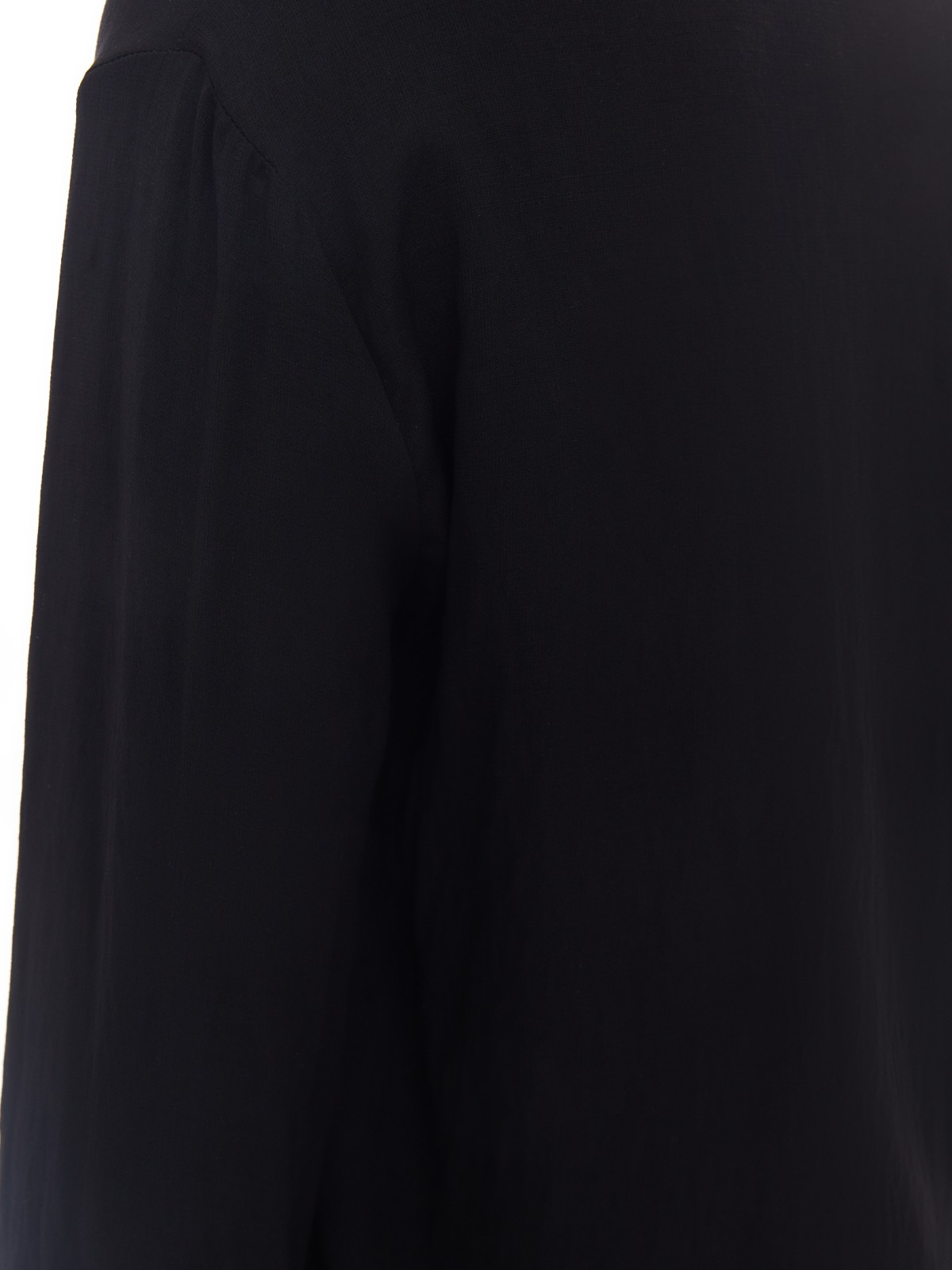 Блузка с вырезом и длинным рукавом zolla 02413117Y353, цвет черный, размер XS - фото 5