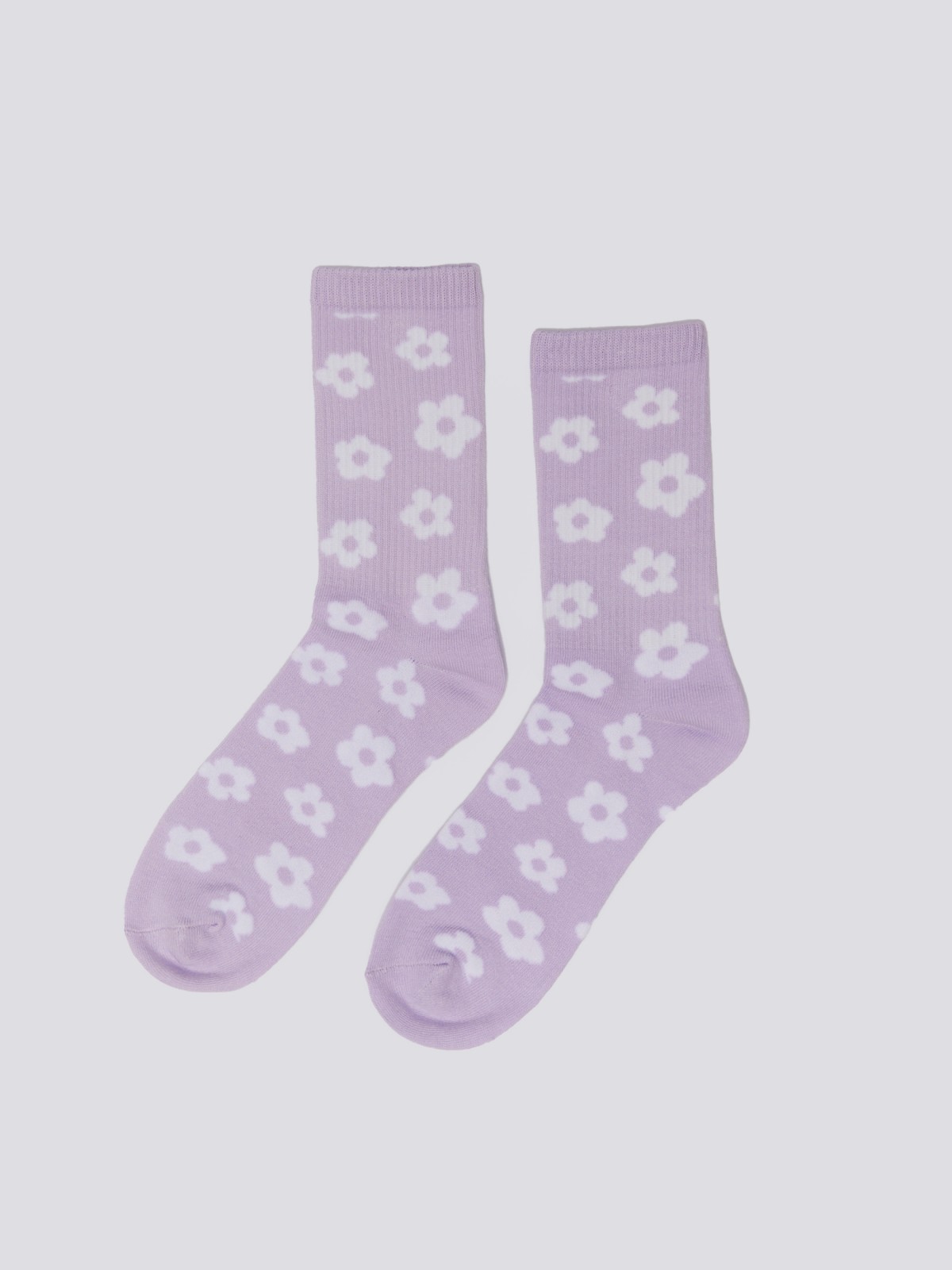 Набор высоких носков (3 пары в комплекте) zolla 024139962035, цвет фиолетовый, размер 23-25 - фото 2