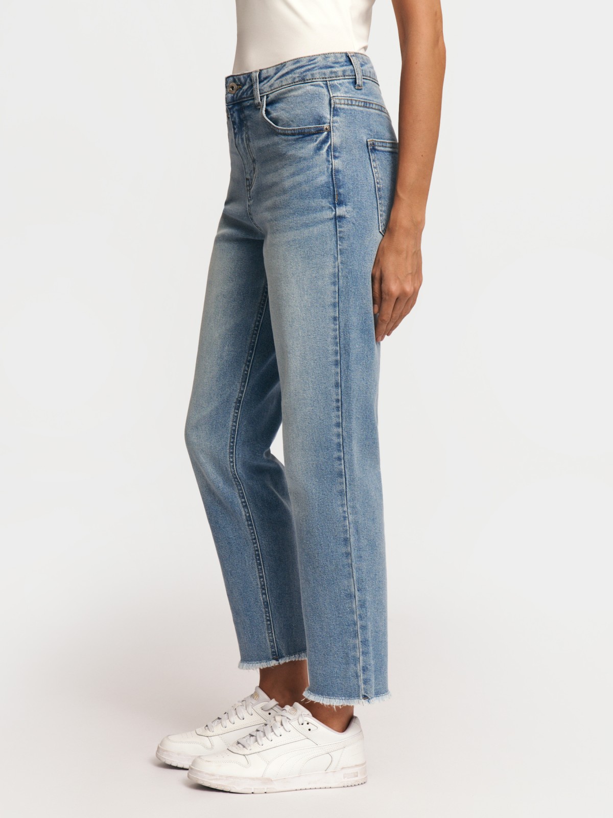 Джинсы силуэта Boyfriend со средней посадкой