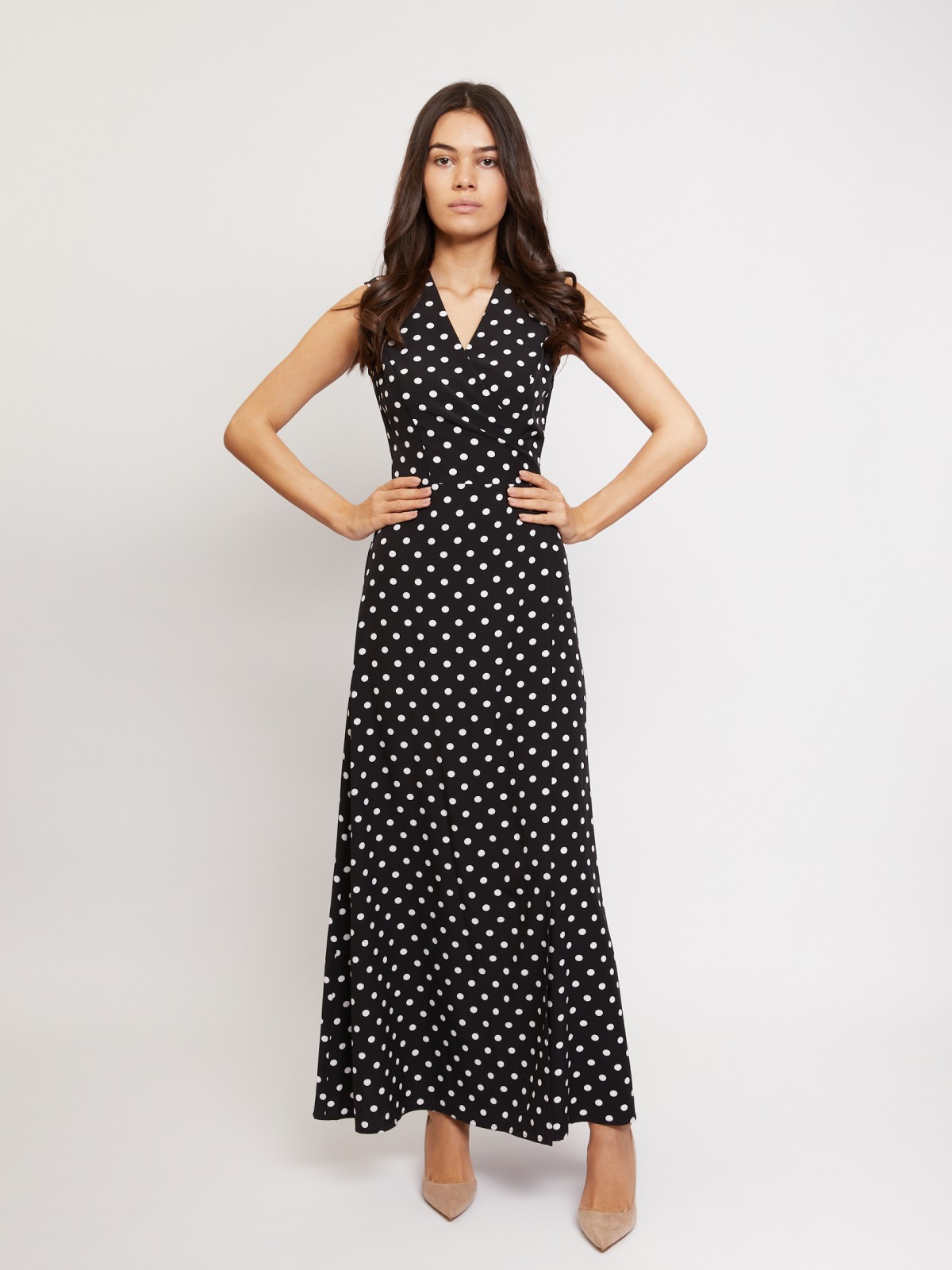 Платье макси zolla 021258259313, цвет черный, размер XS - фото 1