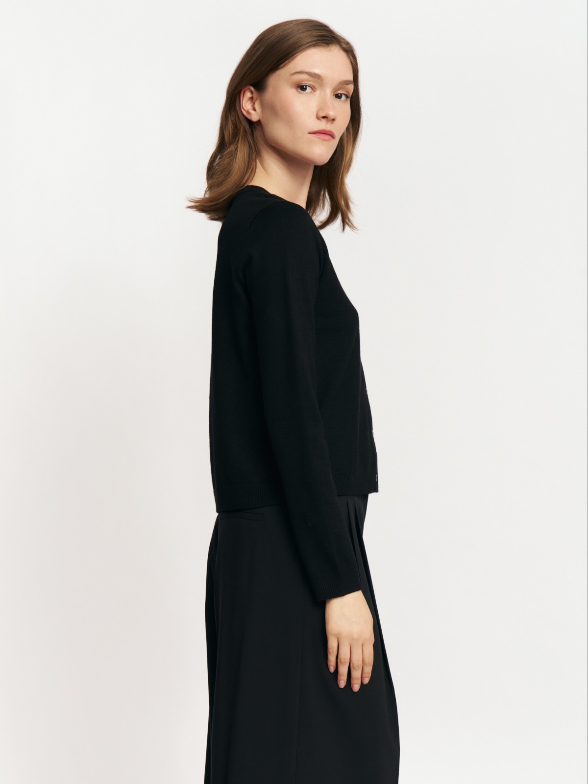 Трикотажный кардиган на пуговицах