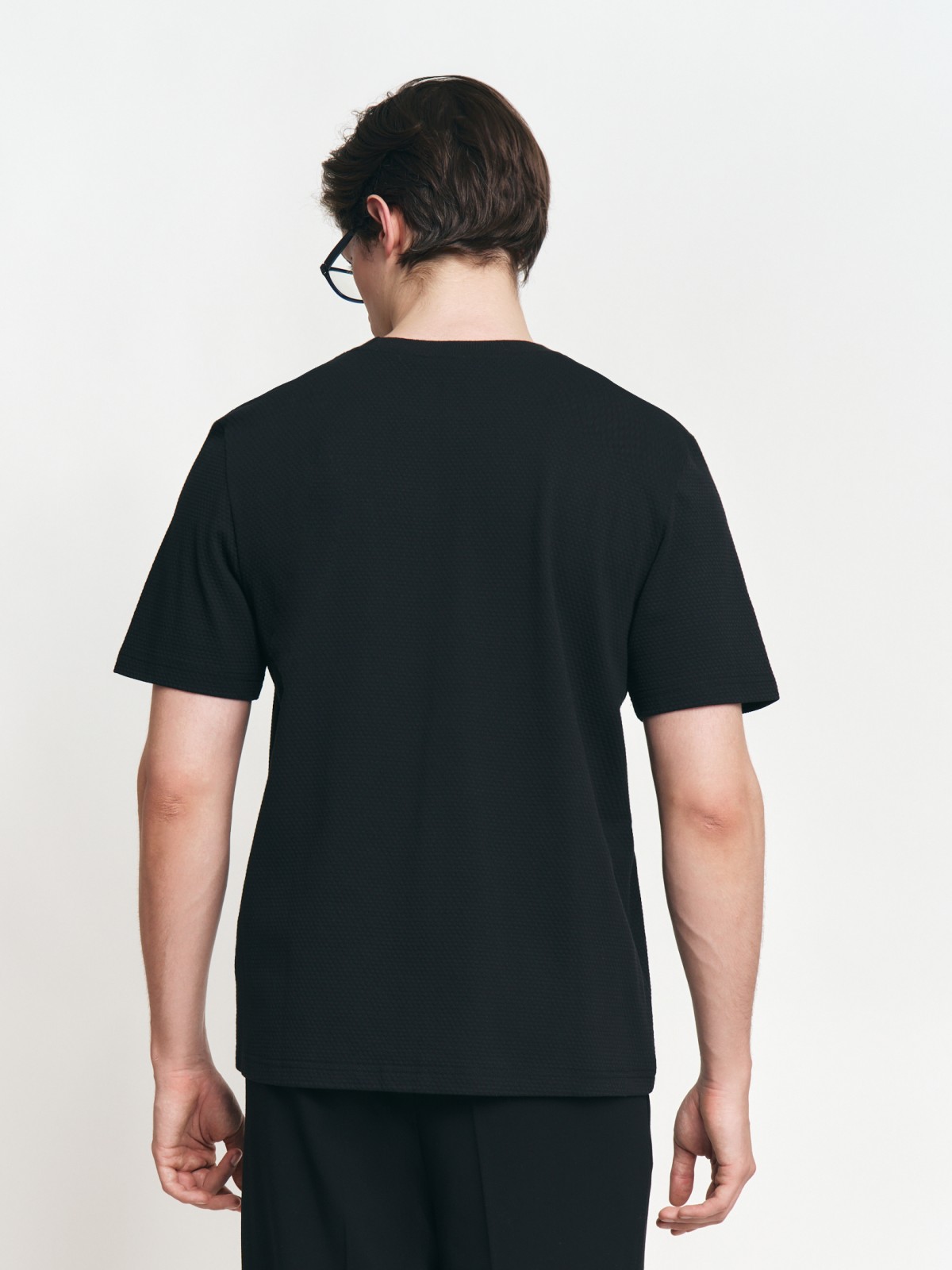 Футболка из хлопка с круглым вырезом