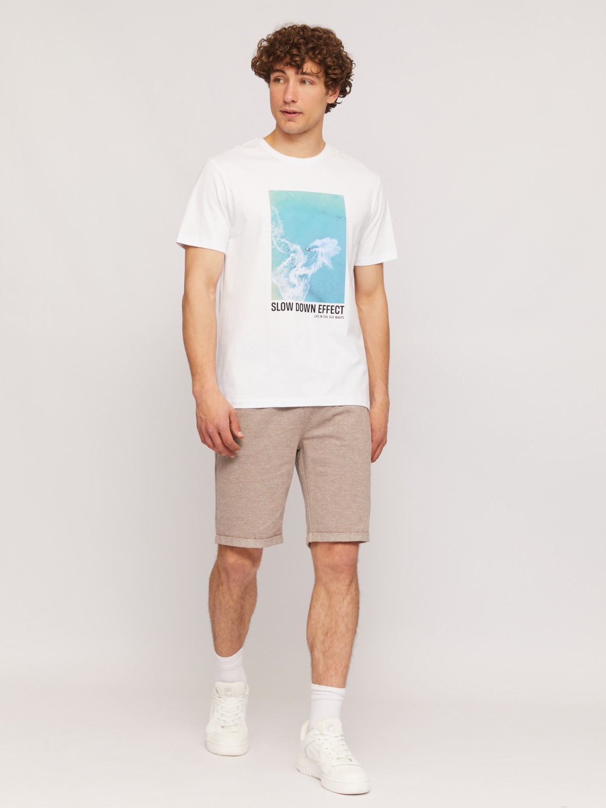 Футболка из хлопка с фотопринтом