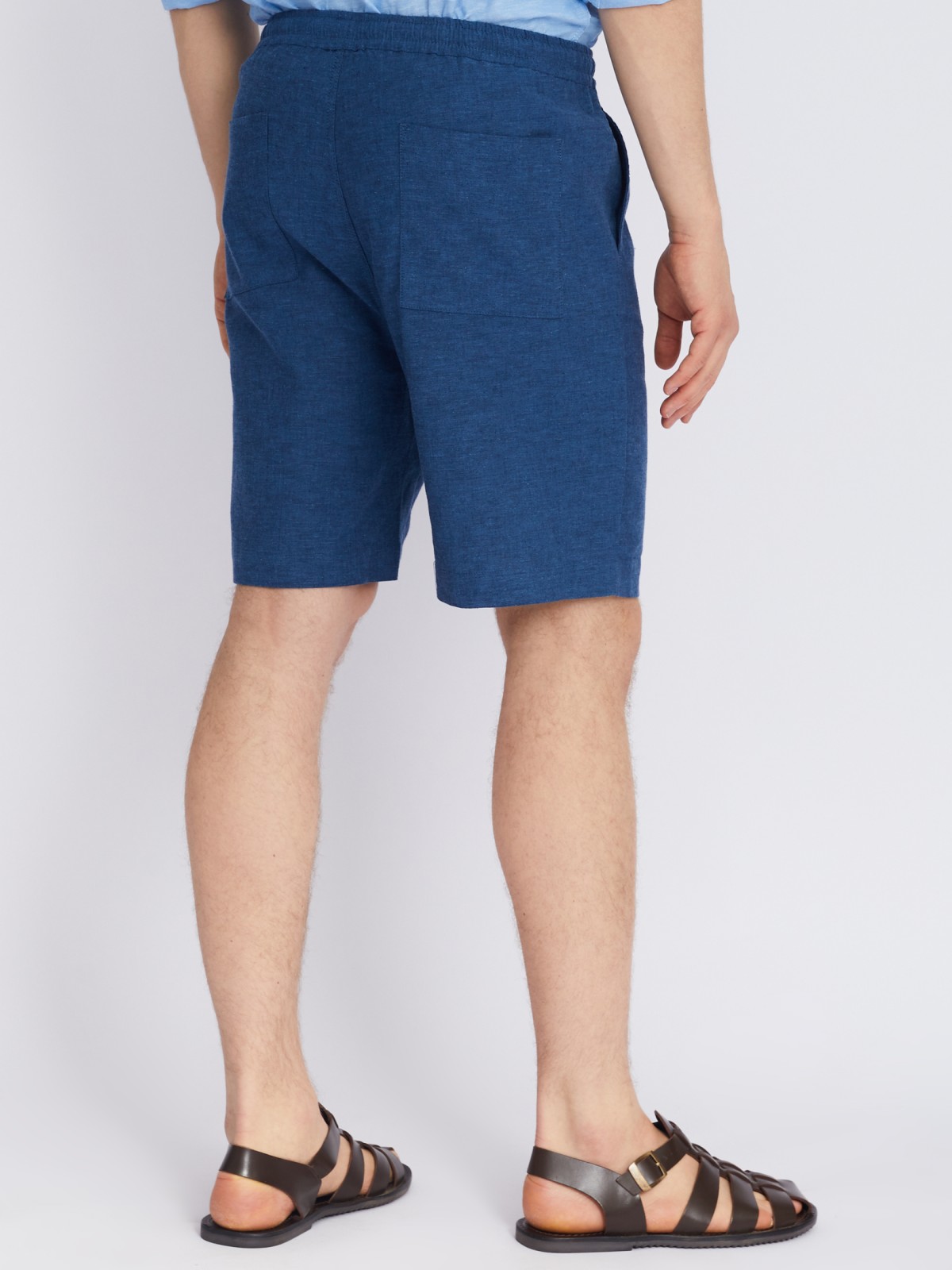 Шорты на резинке из льна