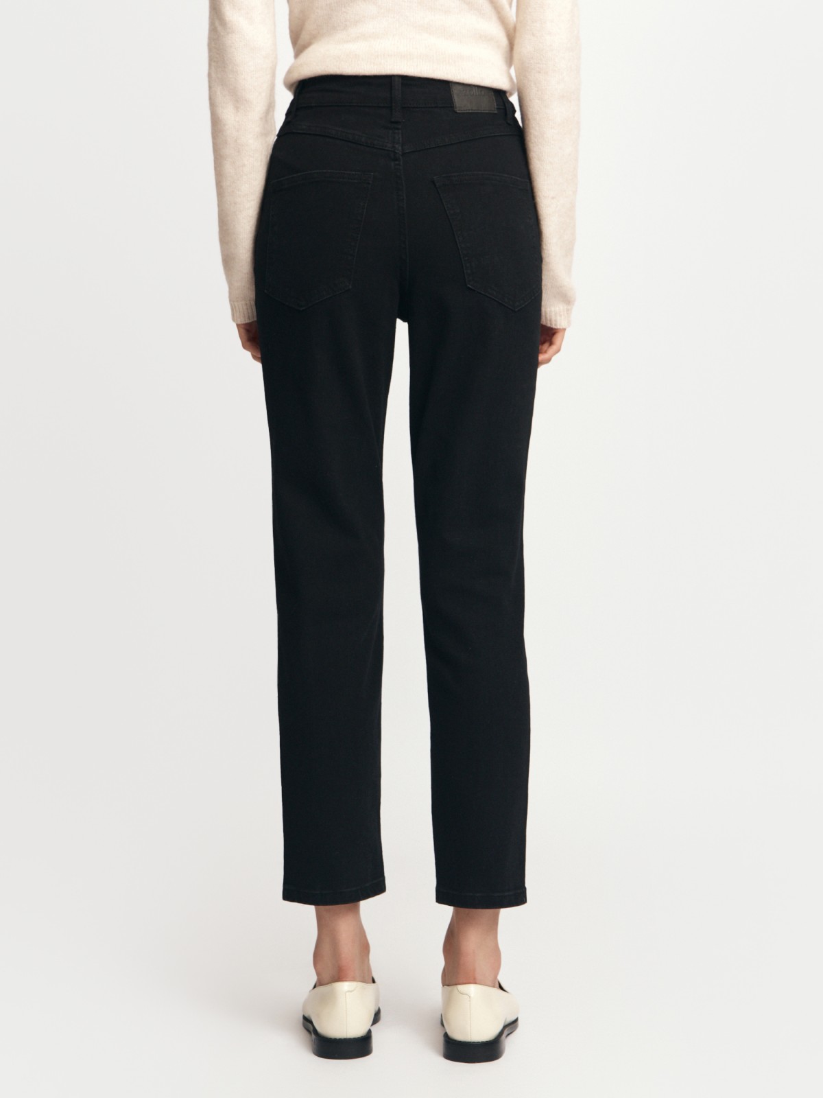 Джинсы силуэта Slim с высокой посадкой