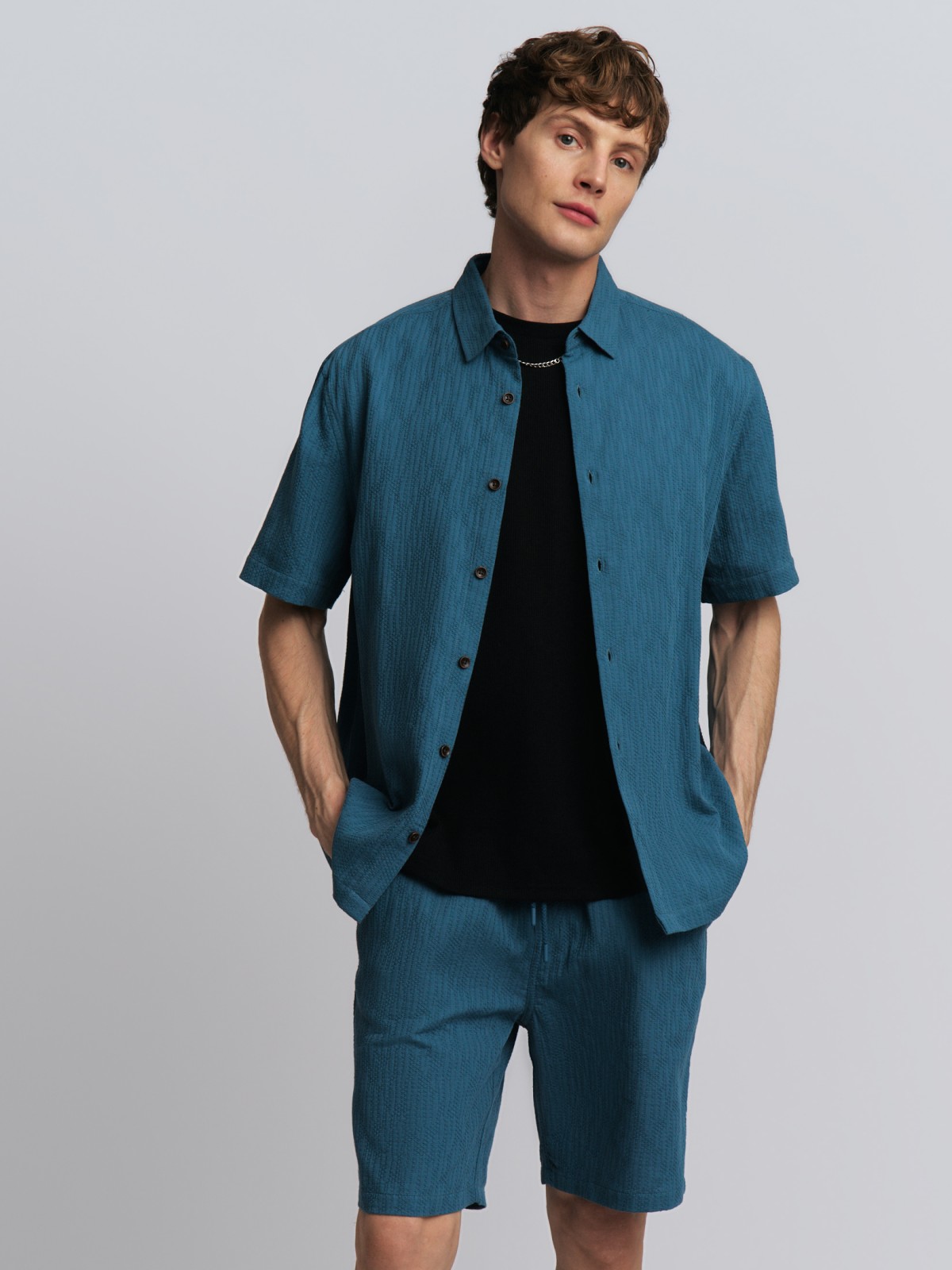 Хлопковые шорты на резинке