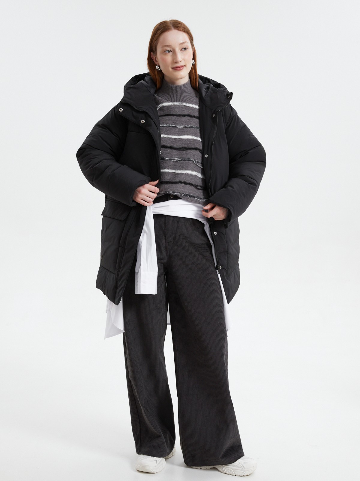 Прямые вельветовые брюки из хлопка