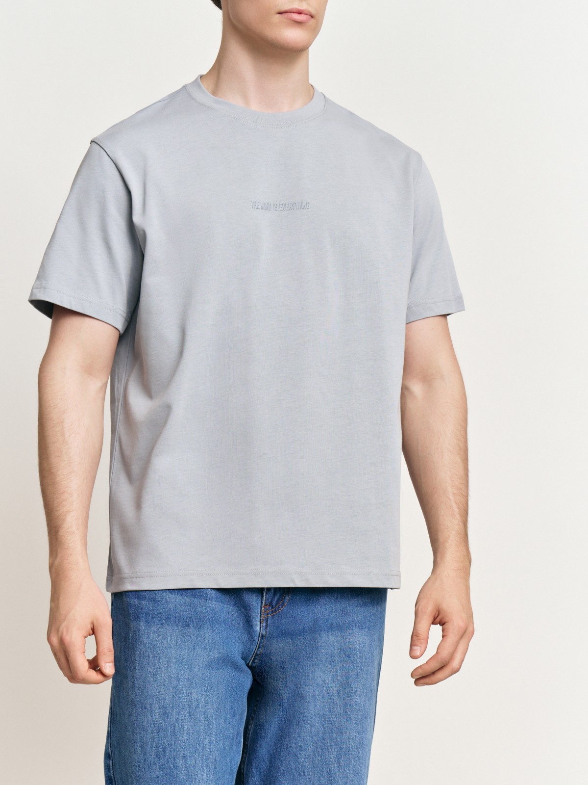 Футболка из хлопка с надписью