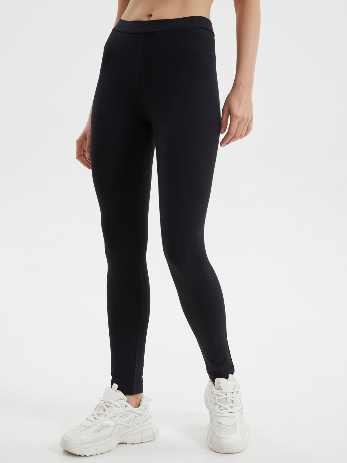 Трикотажные легинсы из хлопка