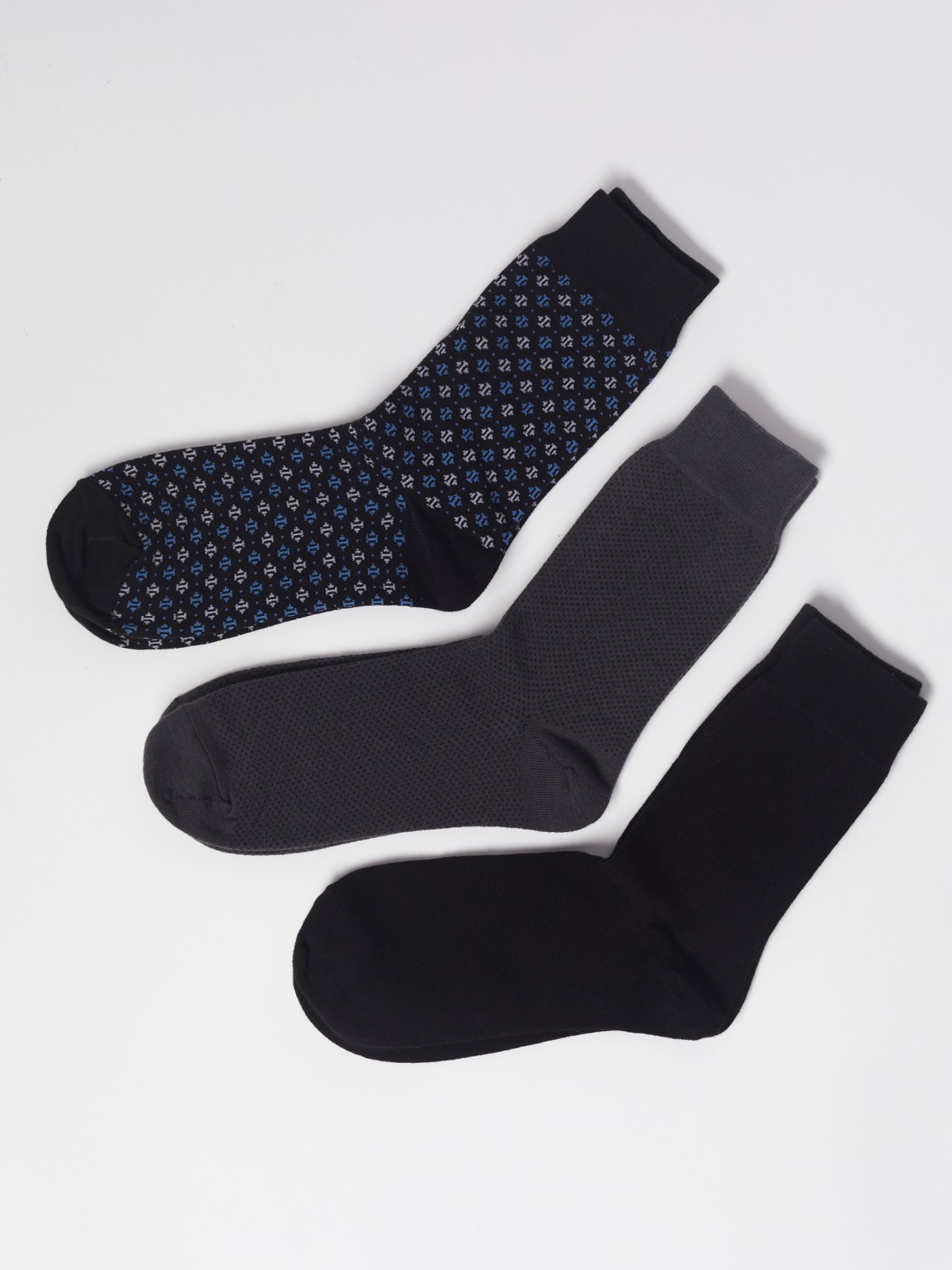 Набор высоких носков (3 пары в комплекте) zolla 01311995G075, цвет мультицвет, размер 25-27